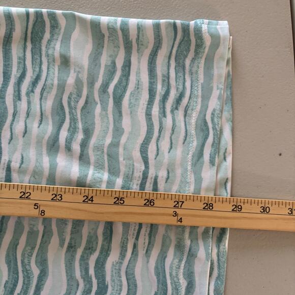 Bad Birdie Golf Shirt Men Size Large Green Waves Ocean Performance Short Sleeve - Picture 6 of 11